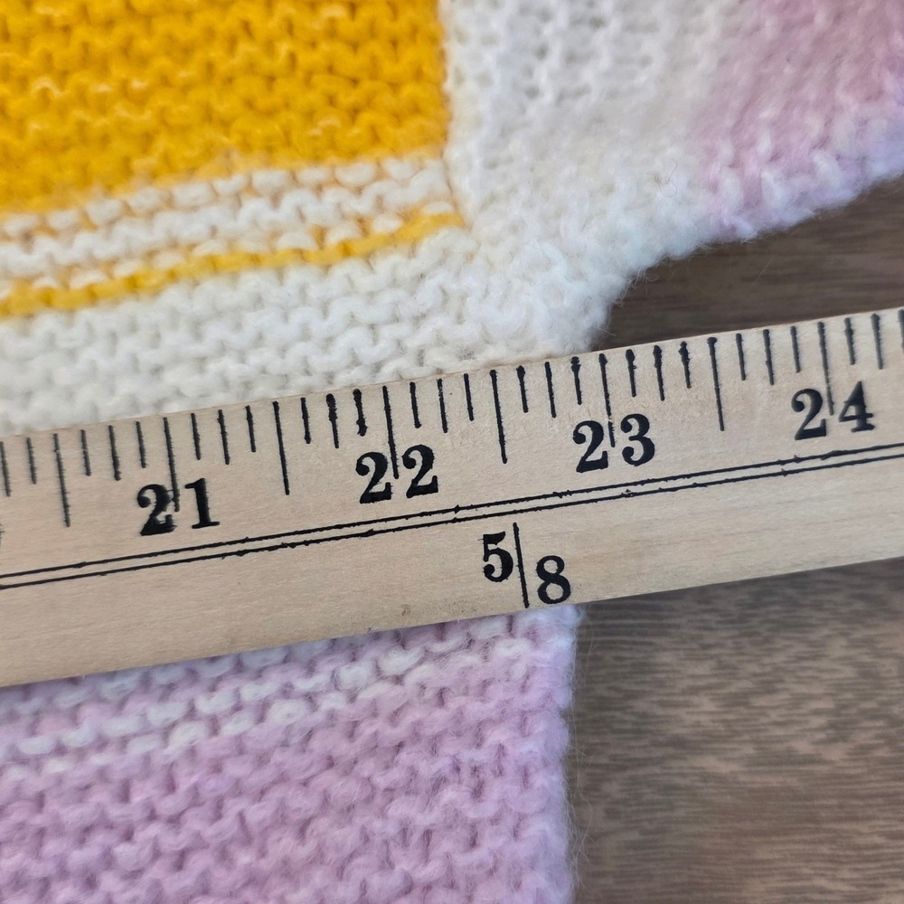 Old Navy Womens Rainbow Striped Crewneck Sweater Multi Color Knit Large L New - Picture 12 of 14